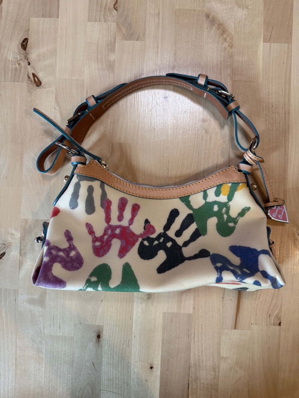 Dooney & Bourke Handprint Mini East/West Slouch